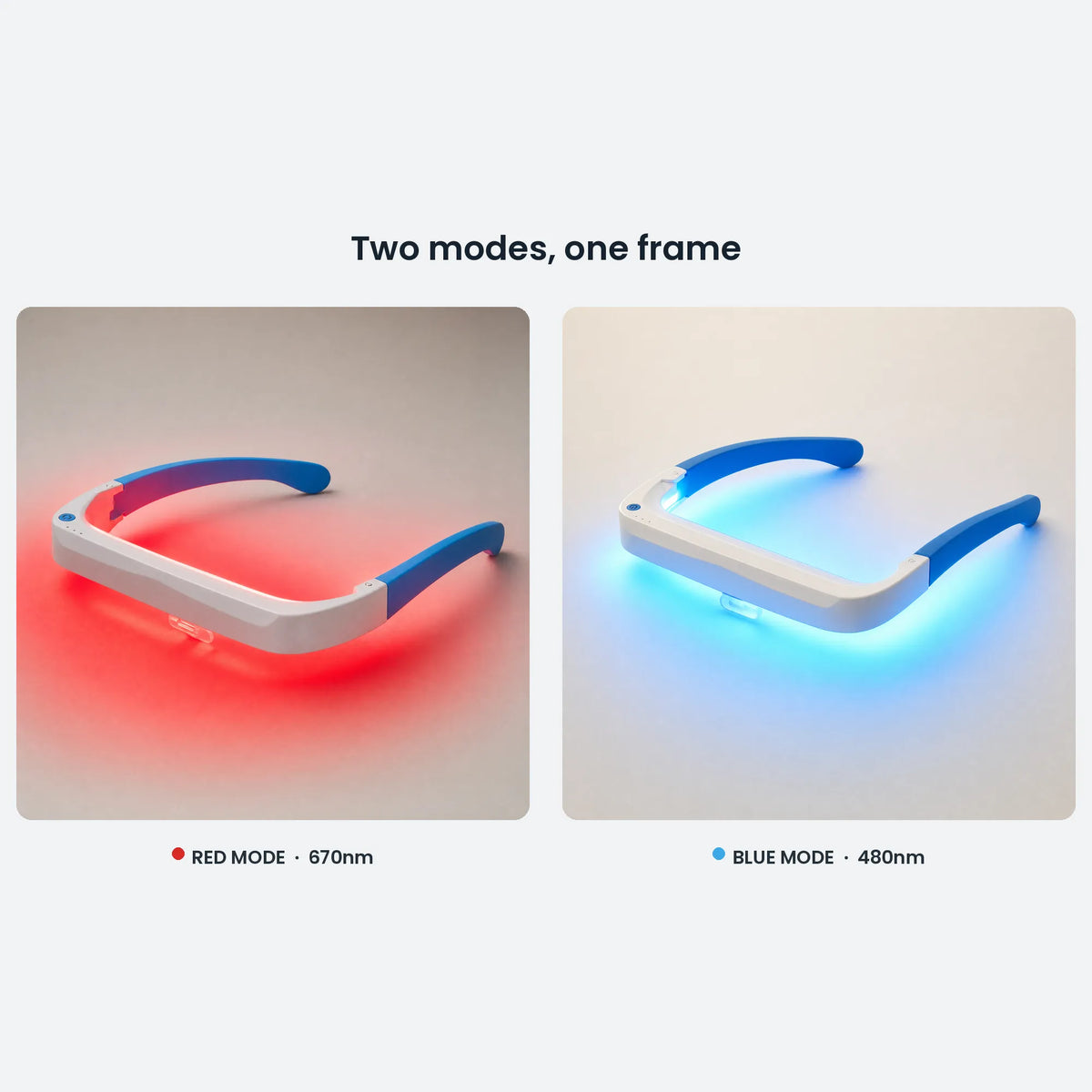 MEINNO Duo — 670nm Red + 480nm Blue Light Glasses